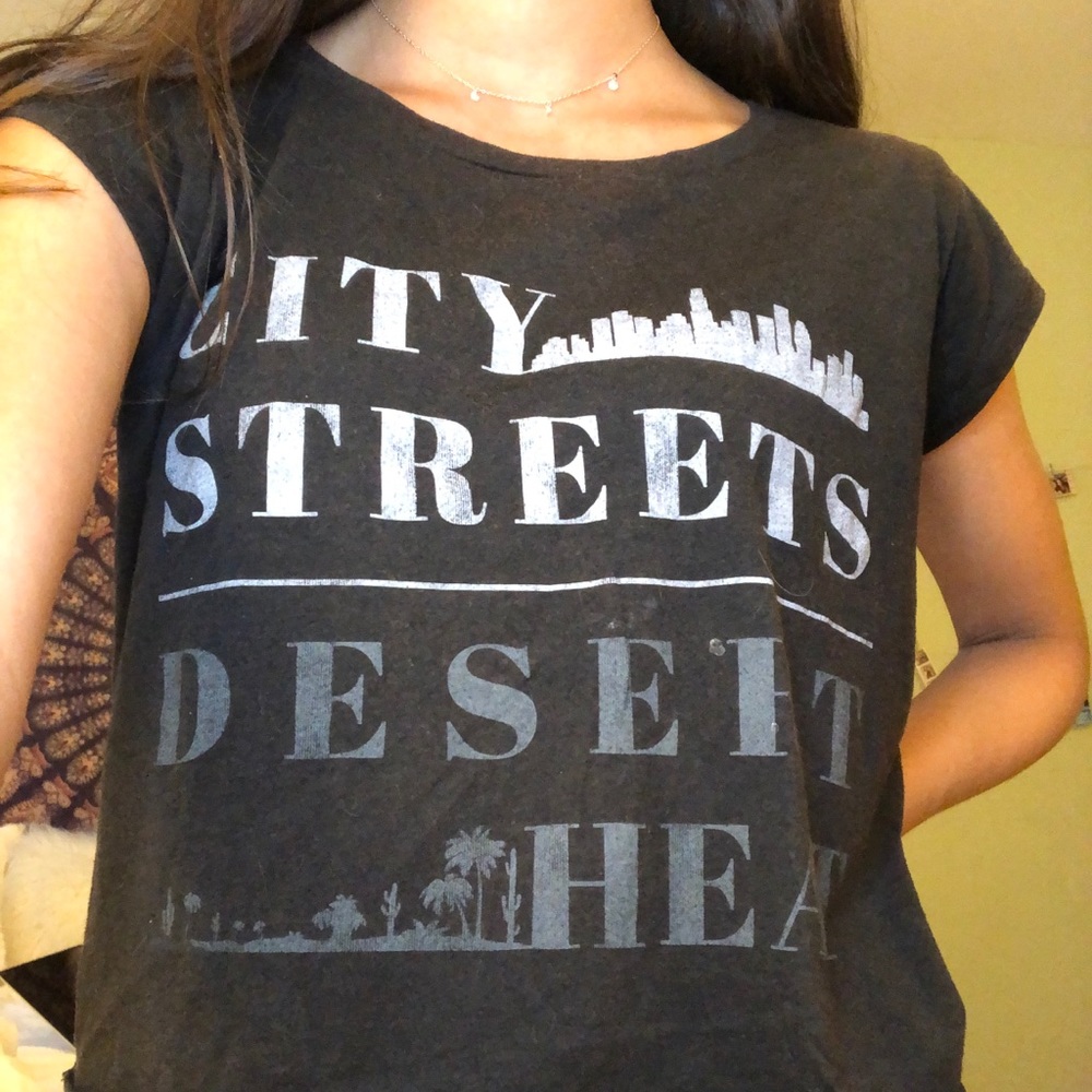 Black crop top